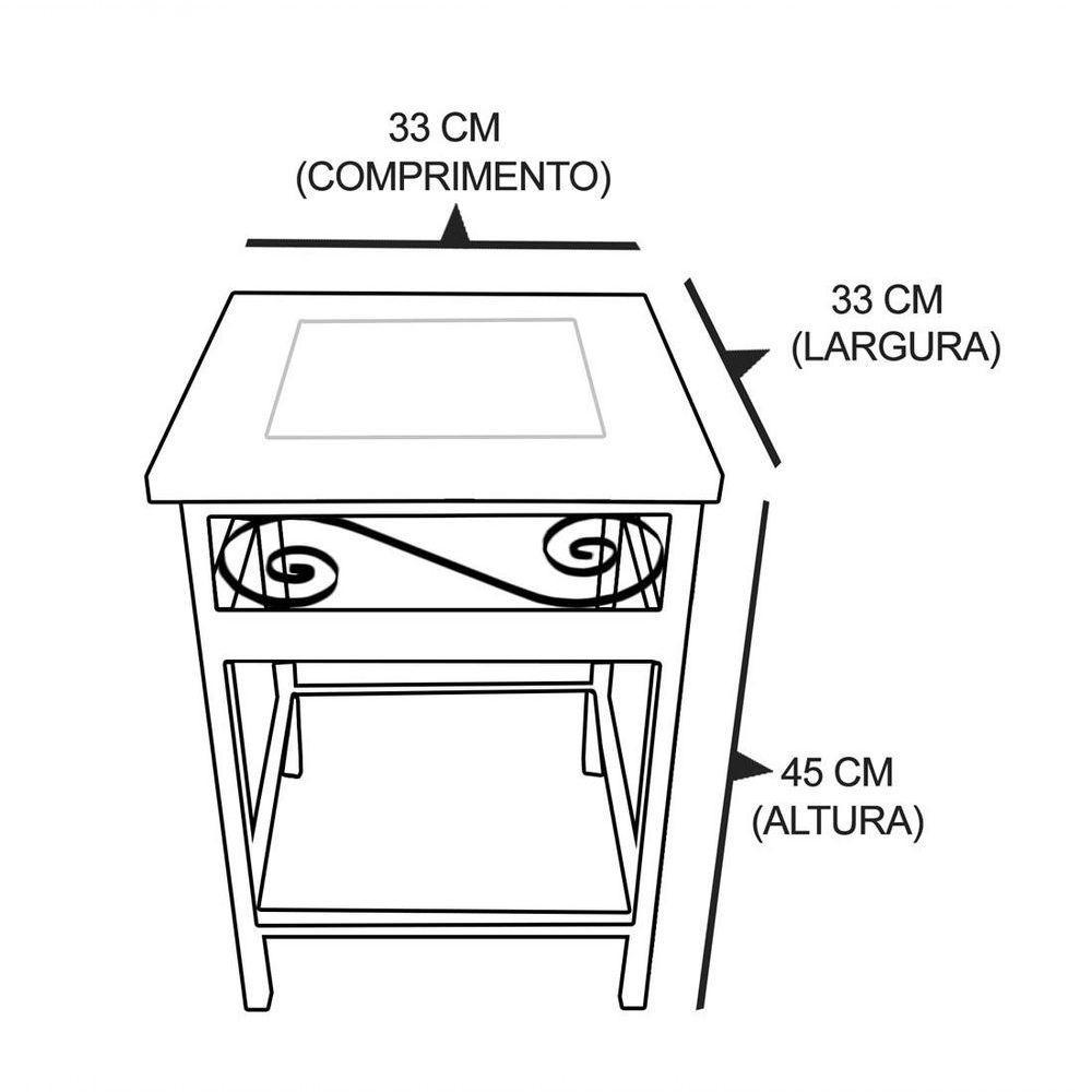 Kit 2 Bancos De Ferro E Madeira Rústico Com Ladrilho Hidráulico A1 - 5