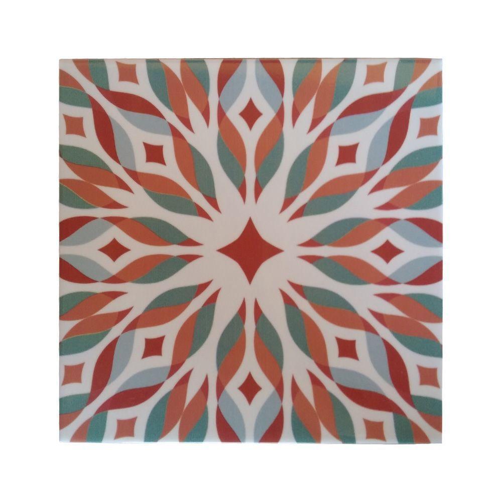 Bandeja Café Da Manhã Ferro Com 2 Azulejos Azulejo G1 - 1