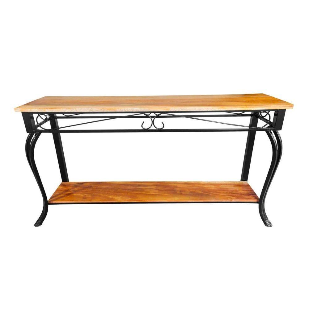 Aparador Grande Para Sala Ferro E Madeira Artesanal Tamanho 120 Cm - 1