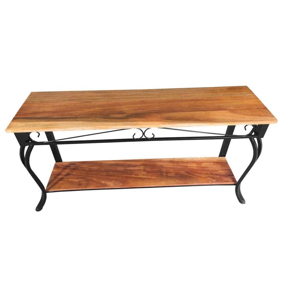 Aparador Grande Para Sala Ferro E Madeira Artesanal Tamanho 120 Cm - 4