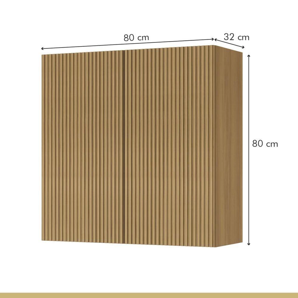 Armário Aéreo 2 Portas 80cm 100% Mdf Rainha - 6