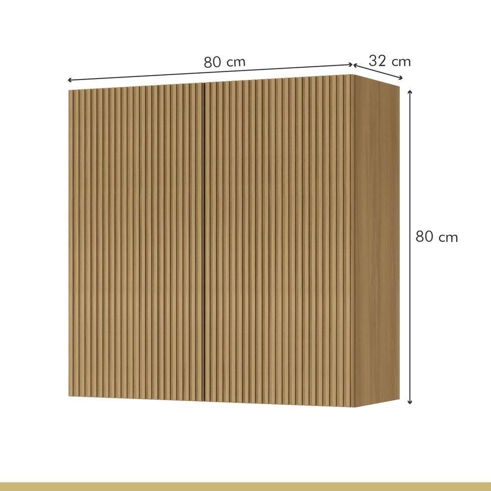 Armário Aéreo 2 Portas 80cm 100% Mdf Rainha - 8