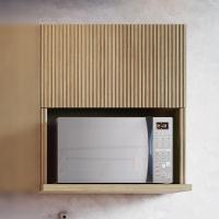 Armário Aéreo Micro 1 Porta Basculante 70cm 100% Mdf Rainha - 6