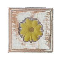 Kit Banheiro Com 2 Toalheiros Duplos + Porta Papel Higiênico + Toalheiro Rustico Artesanal Cor Amarelo - 2