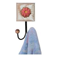 Kit Banheiro 5 Peças Artesanal Rústico Flor De Madeira 3d Anúncio Com Variação Cor Rosa - 3