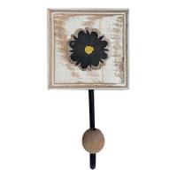 Kit Banheiro Com 2 Toalheiros + Porta Papel Higiênico + Toalheiro Rustico Artesanal Cor Preto - 2