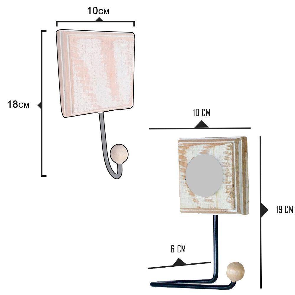 Kit Banheiro Com 2 Toalheiros + Porta Papel Higiênico + Toalheiro Rustico Artesanal Cor Vermelho - 3