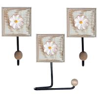 Kit Banheiro Com 2 Toalheiros + Porta Papel Higiênico + Toalheiro Rustico Artesanal Cor Branco - 9