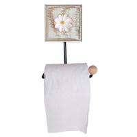 Kit Banheiro Com 2 Toalheiros + Porta Papel Higiênico + Toalheiro Rustico Artesanal Cor Branco - 10