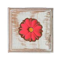 Kit Banheiro Com 2 Toalheiros Duplos + Porta Papel Higiênico + Toalheiro Rustico Artesanal Cor Vermelho - 2