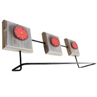 Kit Banheiro Com 2 Toalheiros Duplos + Porta Papel Higiênico + Toalheiro Rustico Artesanal Cor Vermelho - 5