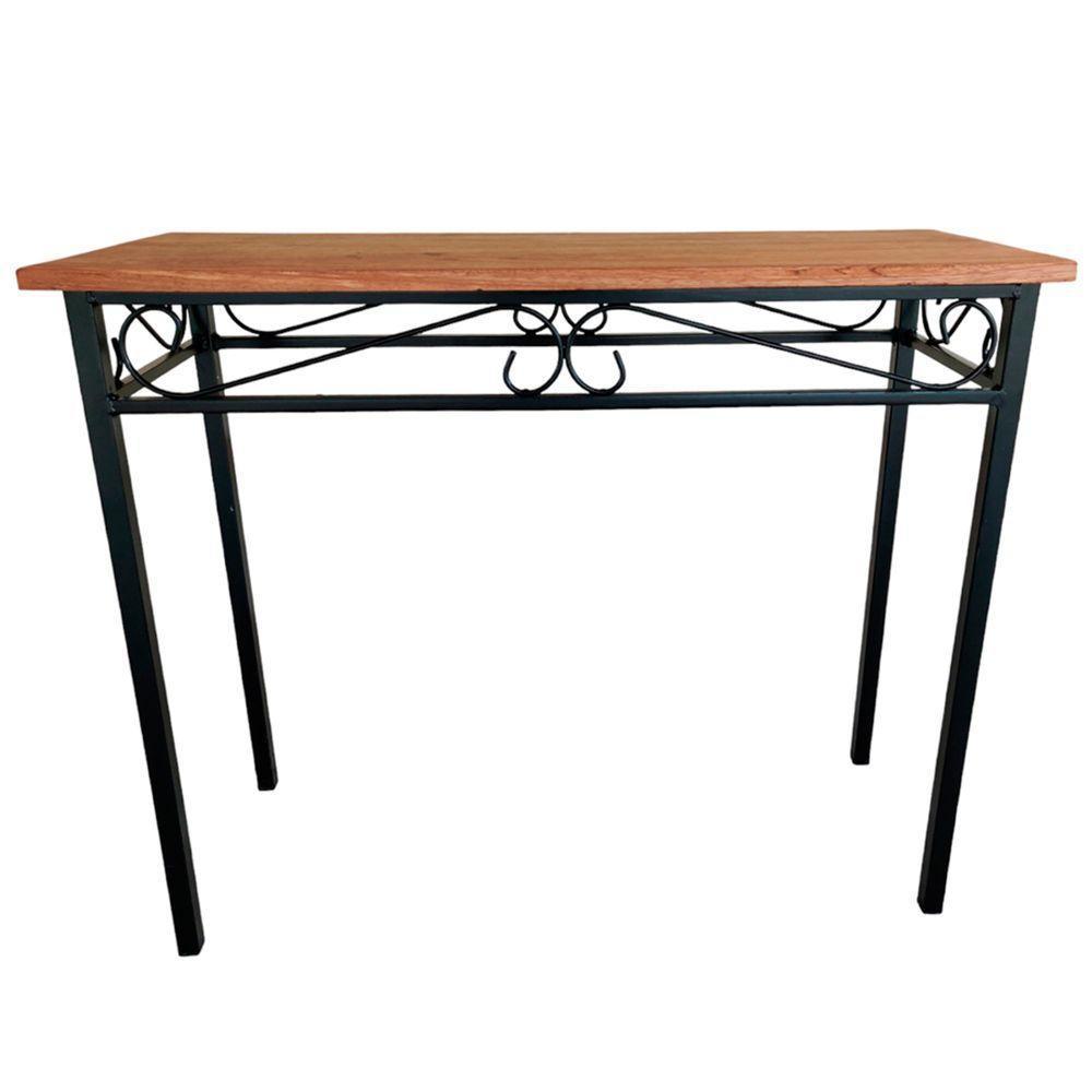 Aparador Em Madeira Maciça E Ferro Artesanal Alta Qualidade Tamanho 100 Cm - 2