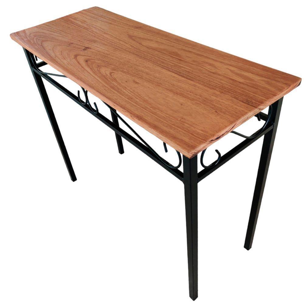 Aparador Em Madeira Maciça E Ferro Artesanal Alta Qualidade Tamanho 100 Cm - 3