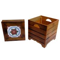 Banco Madeira Volpi Baú Com Ladrilho Hidráulico Azulejo Ladrilho A2 - 2