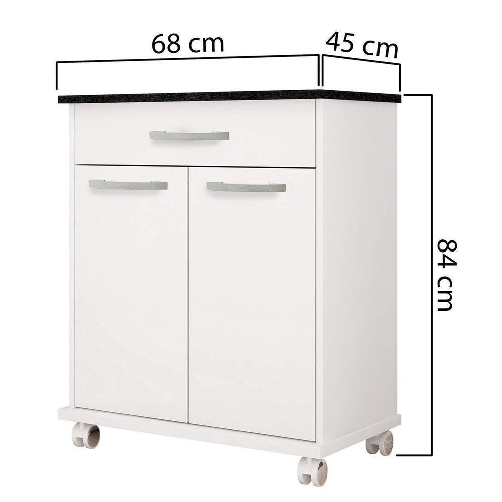 Balcão De Cozinha 2 Portas 1 Gaveta Girassol Kaiki Móveis - 4