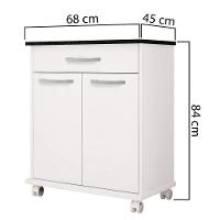 Balcão De Cozinha 2 Portas 1 Gaveta Girassol Kaiki Móveis