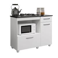 Balcão Para Cooktop 5 Bocas 2 Portas 1 Gaveta Violeta Kaiki Móveis - 1