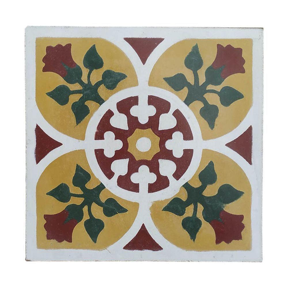 Banco Madeira Volpi Baú Com Ladrilho Hidráulico Azulejo Ladrilho B1 - 9