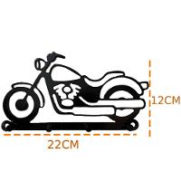 Cabideiro Porta Chaves 4 Ganchos Moto Classica Corte A Laser - 3
