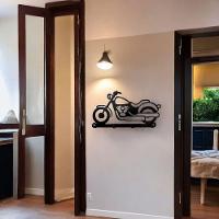 Cabideiro Porta Chaves 4 Ganchos Moto Classica Corte A Laser - 4