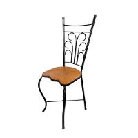 Cadeira De Jantar Para Mesa De Chá Conjunto Com 4 Estilo Industrial Rustica Ferro E Madeira Artesanal - 7