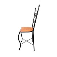 Cadeira De Jantar Para Mesa De Chá Conjunto Com 2 Estilo Industrial Rustica Ferro E Madeira Artesanal