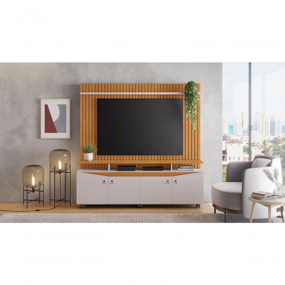 Estante Home Para Tv Até 65 Polegadas Conceito Candian Jcm Movelaria Cinamomo-off White - 3