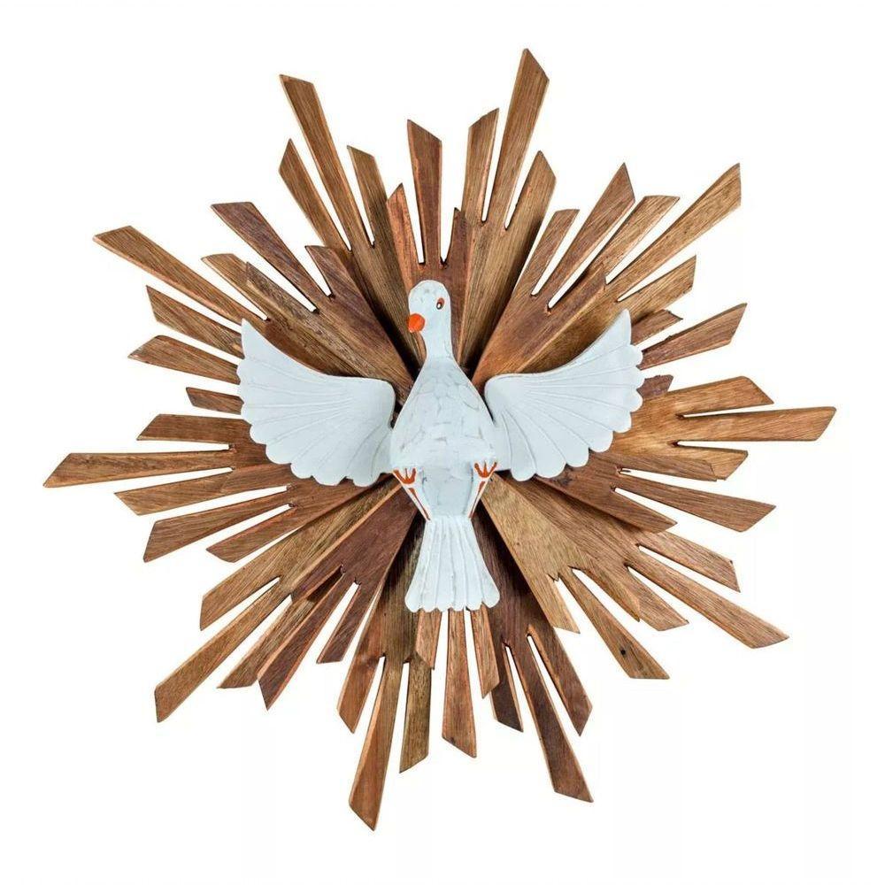 Divino Espírito Santo Resplendor Pintado A Mão Parede Grande - 1