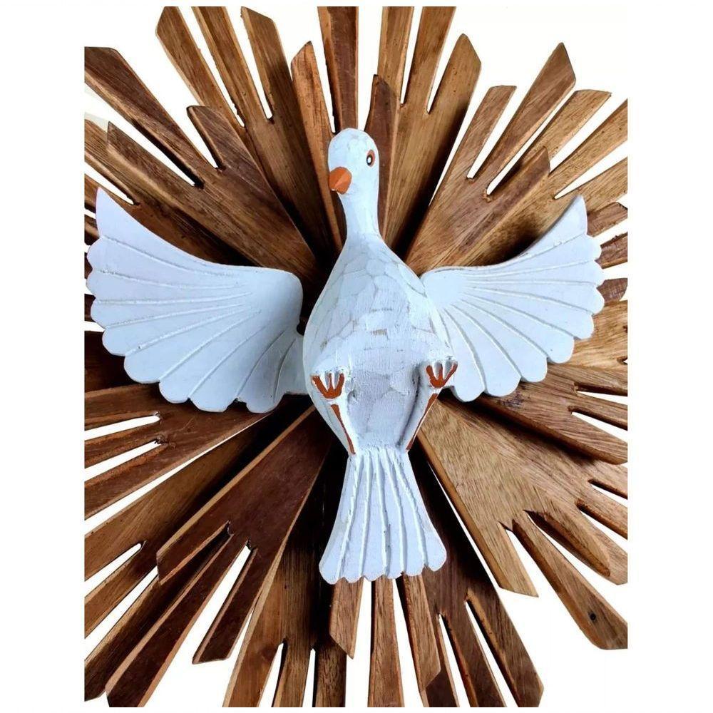 Divino Espírito Santo Resplendor Pintado A Mão Parede Grande - 7