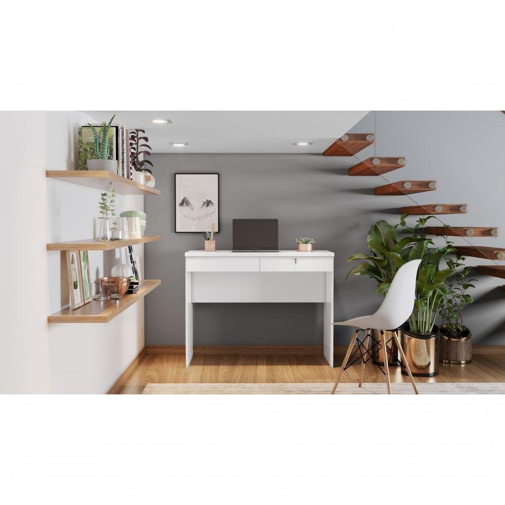 Escrivaninha 02 Gavetas Com Chave Felícia Jcm Movelaria - 1