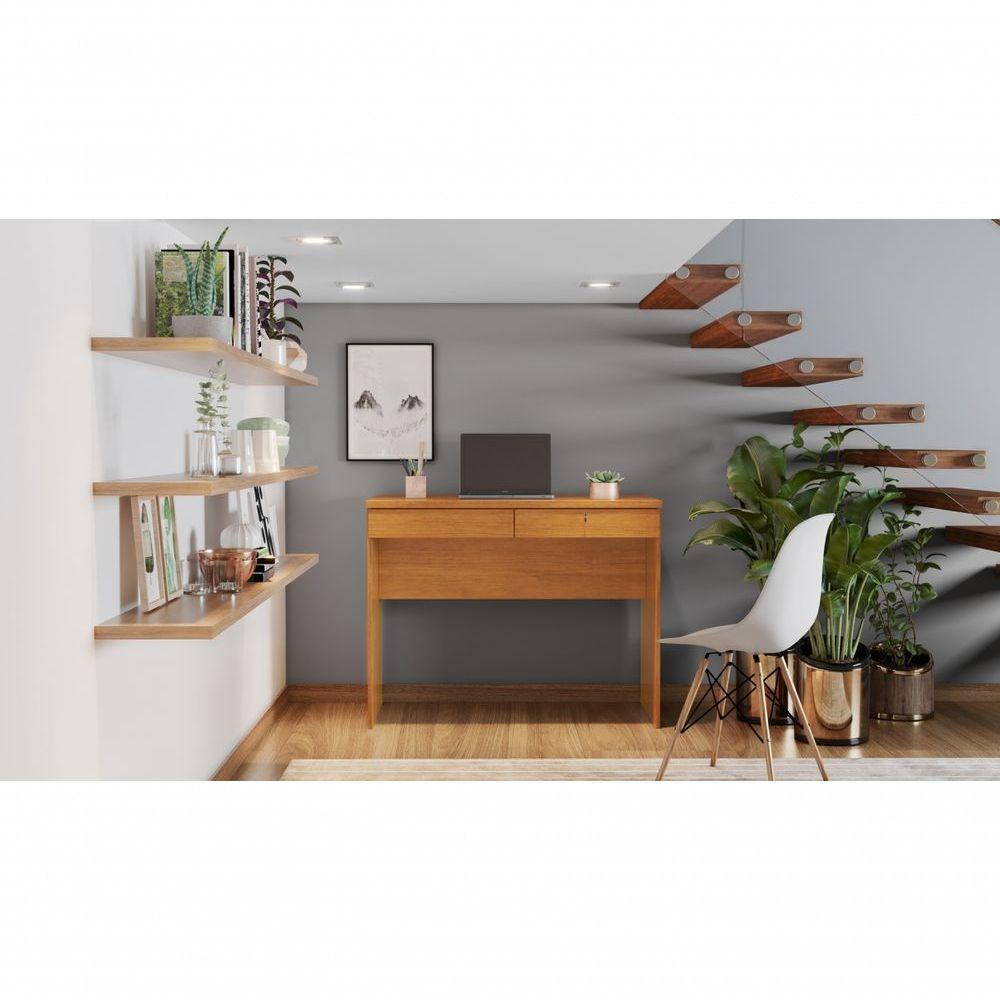 Escrivaninha 02 Gavetas Com Chave Felícia Jcm Movelaria - 1