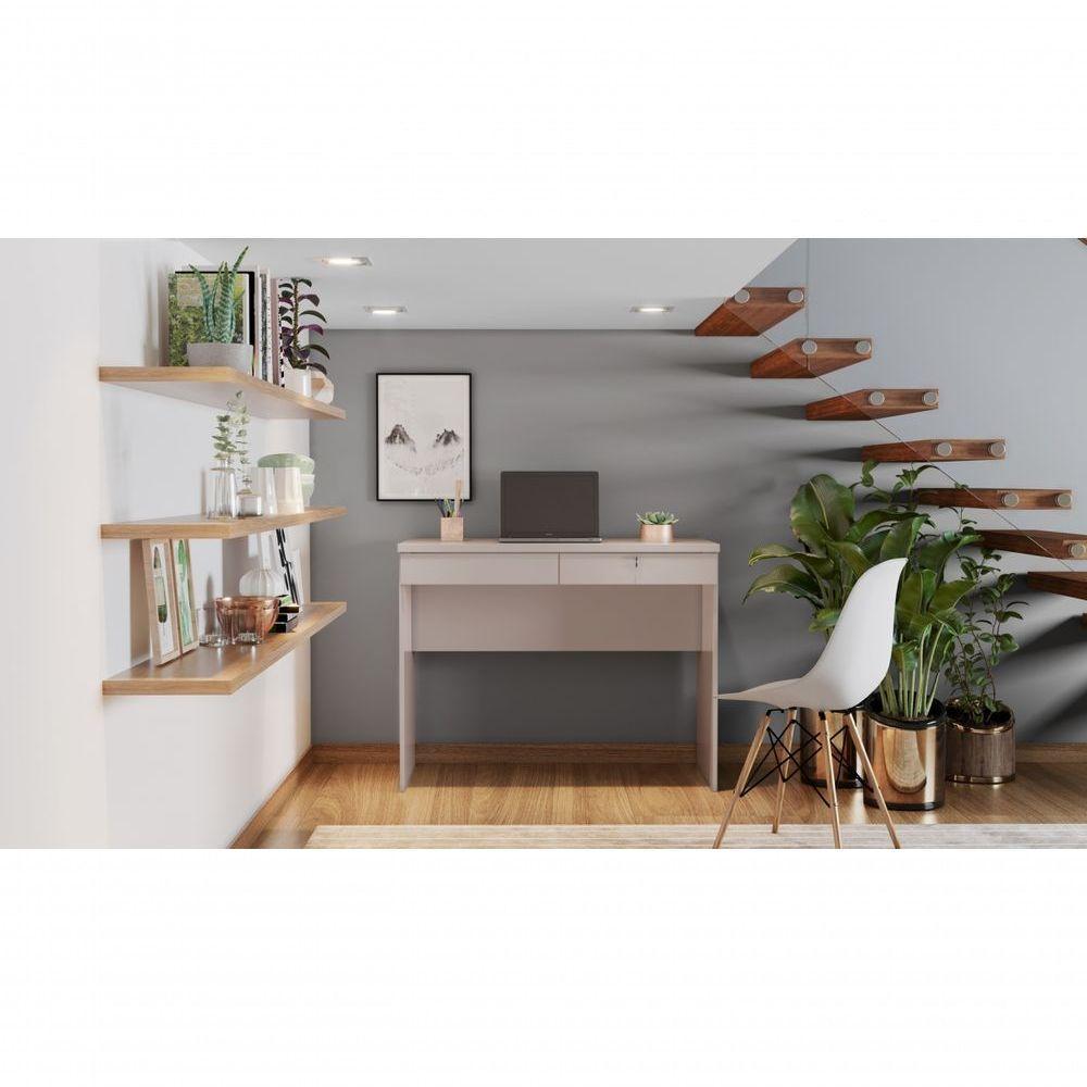 Escrivaninha 02 Gavetas Com Chave Felícia Jcm Movelaria - 1