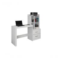 Escrivaninha Com Estante 2 Gavetas Alana Jcm Móveis - 1