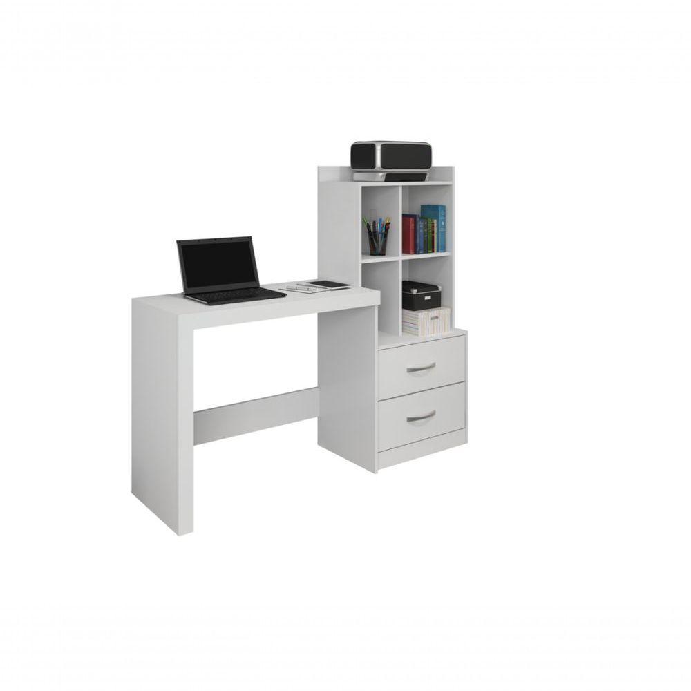 Escrivaninha Com Estante 2 Gavetas Alana Jcm Movelaria - 1