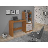 Escrivaninha Com Estante 2 Gavetas Alana Jcm Movelaria - 2