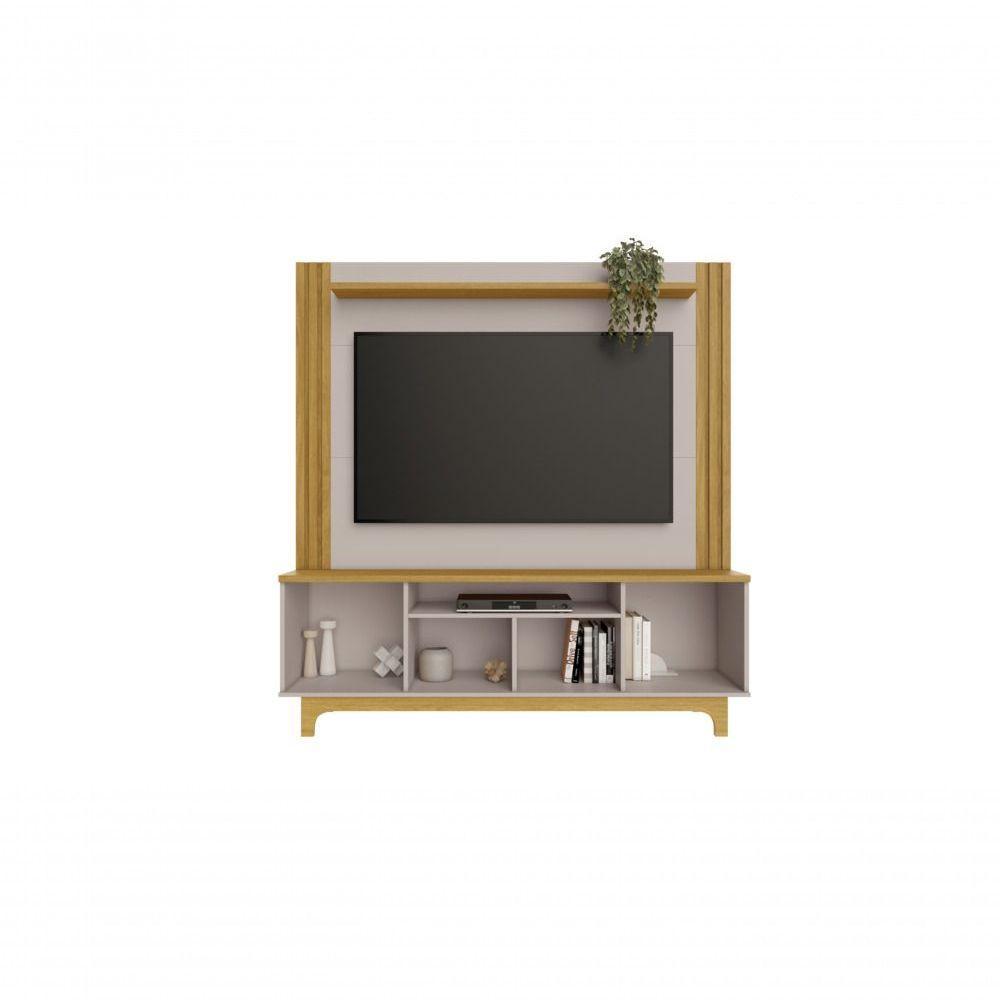 Estante Home Para Tvs De Ate 65 Polegadas Balsamo Candian - Jcm Movelaria Nature-off White - 1