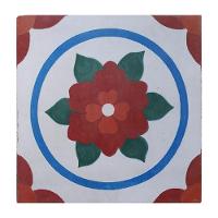 Fruteira De Ferro E Madeira Grande 3 Andares Com Ladrilho Hidráulico Artesanal Ladrilho F1 - 8