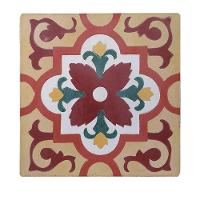 Fruteira De Ferro E Madeira Grande 3 Andares Com Ladrilho Hidráulico Artesanal Ladrilho A5 - 7