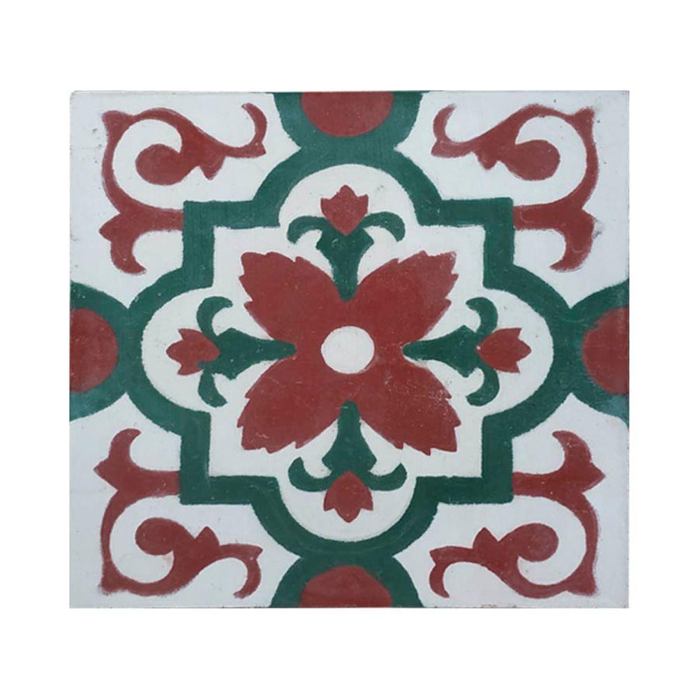 Fruteira De Ferro E Madeira Grande 3 Andares Com Ladrilho Hidráulico Artesanal Ladrilho A3 - 7