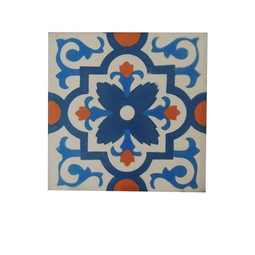 Fruteira De Ferro E Madeira Grande 3 Andares Com Ladrilho Hidráulico Artesanal Ladrilho A2 - 7