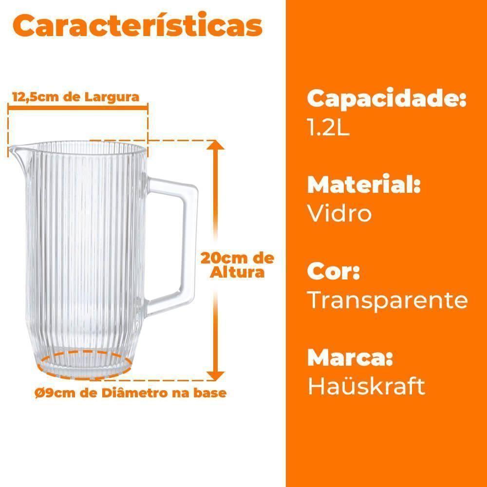 Jarra De Vidro 1,2l - Hauskraft Jarr030-tr - 2