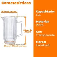 Jarra De Vidro 1,2l - Hauskraft Jarr030-tr - 2