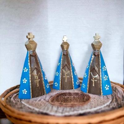 Imagem Nossa Senhora Aparecida Em Madeira Entalhada A Mão Pequena