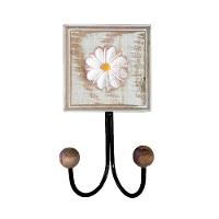 Kit Banheiro Com 2 Toalheiros Duplos + Porta Papel Higiênico + Toalheiro Rustico Artesanal Cor Branco - 7