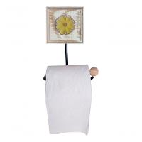 Kit Banheiro 5 Peças Artesanal Rústico Flor De Madeira 3d Anúncio Com Variação Cor Amarelo - 2