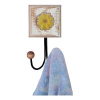 Kit Banheiro 5 Peças Artesanal Rústico Flor De Madeira 3d Anúncio Com Variação Cor Amarelo