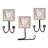 Kit Banheiro 5 Peças Artesanal Rústico Flor De Madeira 3d Anúncio Com Variação Cor Branco - 8