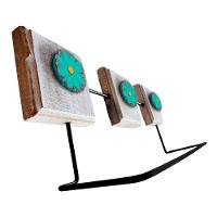 Kit Banheiro 3 Peças Toalheiro Cabideiro Porta Papel Papel Cor Verde - 5