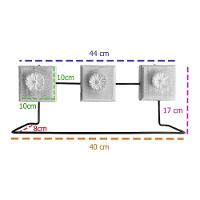 Kit Banheiro 3 Peças Toalheiro Cabideiro Porta Papel Papel Cor Branco - 2