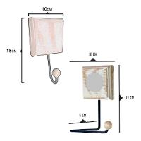 Kit Banheiro 3 Peças Toalheiro Cabideiro Porta Papel Papel Cor Azul - 3